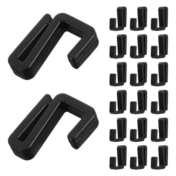 20 ganchos de plástico en forma de S para colgar camisas, toallas, vestidos, bolsos, ropa y utensilios de cocina.