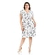 thumbnail image 1 of Vestido estampado flores Roman Fashion Tallas Extras 8867-13 Blanco flores 42, 1 of 6