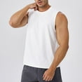 thumbnail image 4 of TAGOLD Mens Summer Round-Neck Tank Top Solid Color Breathable Sun Protection Top, 4 of 4