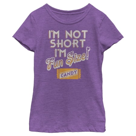 Girl s Lost Gods Halloween Fun-Size Candy Graphic Tee Purple Berry Large