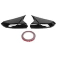 thumbnail image 2 of Rearview Mirror Cover Side Mirror  Wing Mirror Cover Door Mirror Trim Shell Rearview Mirror Cover Trim Rearview Mirror Cover  Add On For   10th  2016-2020Glossy Black, 2 of 8