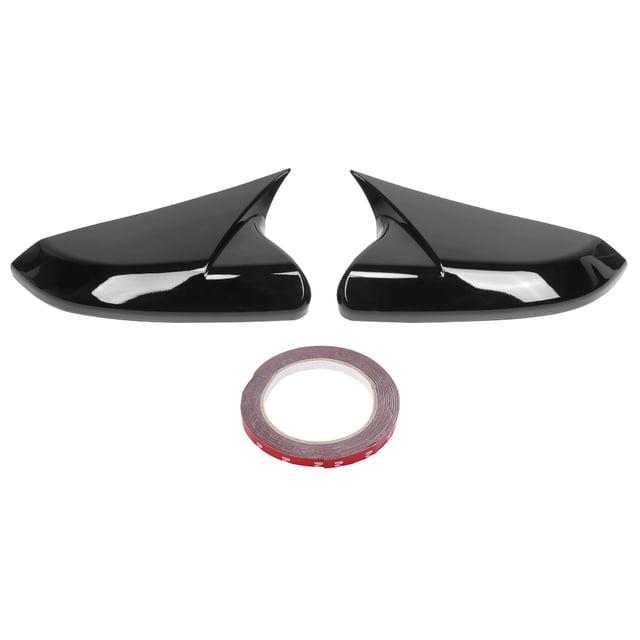 Rearview Mirror Cover Caps Add On For Honda Civic 10th 2016-2020(Glossy Black )