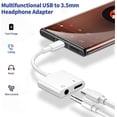 thumbnail image 2 of USB C to 3.5mm Headphone Jack Adapter, Fast Charging and Music Aux Audio Cable, 2 of 5