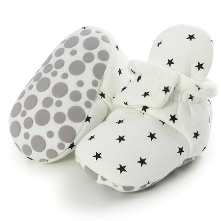 

Baby shoes Baby Girl Boys Shoes Stars Hook&Loop Solid Fashion First Walkers Kid Shoes CHMORA