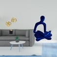 thumbnail image 2 of Estatua de hoja, figura de pensador abstracto, obra de arte humana, escultura de resina, base de madera de hierro, creativa, para el hogar, oficina, c, 2 of 8