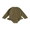 thumbnail image 2 of Baby Girls Long Sleeve Swimsuit Ruffle Zipper Rash Guard Swimwears, 2 of 6