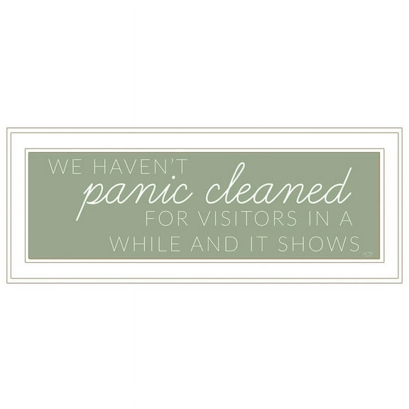 Panic Cleaned by Lux  Me Designs Print Wall Art Wood Multi-Color