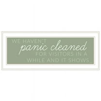 Panic Cleaned by Lux Me Designs Print Wall Art Wood Multi-Color