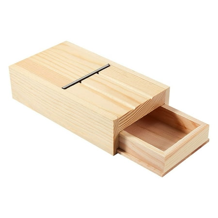 

QUSENLON Soap Cutter Drawer Box Wooden Soap Beveler Planer Soap Trimming Tool for DIY Craft Handmade Soap and Candles Making