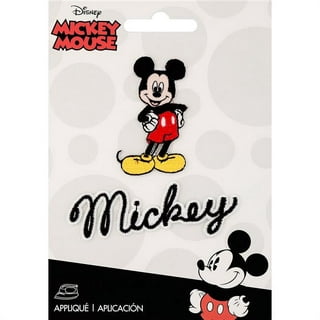 Octory 3 PCS Wow Mickey Minnie Face Iron On Patches for Clothing Saw  On/Iron On Embroidered Patch Applique for Jeans, Hats, Bags