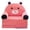 Pink, variant on EverydayNest Kids Sofa Cover,Cute Cartoon Foldable Slipcover,Soft Velvet 2 in 1 Flip Open Chair Shell for Bedroom Playroom,Without Liner Filler