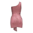 thumbnail image 6 of Womens Off Shoulder Dress Pink Sequin Dress Formal Dress Women Winter Dresses, 6 of 6