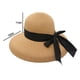 thumbnail image 2 of Sombrero de paja con protección solar para niños, gorro de sombrilla para vacaciones en la playa, para verano, pantalla de lámpara, gorro, gorro, 2 of 5