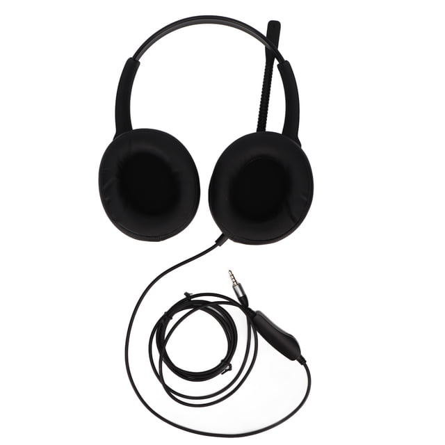 Auriculares binaurales con cable, auriculares binaurales de servicio al cliente, auriculares de comunicación, auriculares de servicio al cliente, solución innovadora