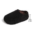 thumbnail image 4 of SYMSHOES Womens Fuzzy House Slippers - Warm Soft Stretch Nylon Spandex Anti-Slip Indoor Cozy Slippers for Female, Black, US 5.5-9 (EU 36-42),Size 39, 4 of 9