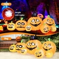 thumbnail image 6 of Gymax 8FT Halloween Pumpkins Stack Decor Inflatable Pumpkin Station w/ LED Lights, 6 of 10