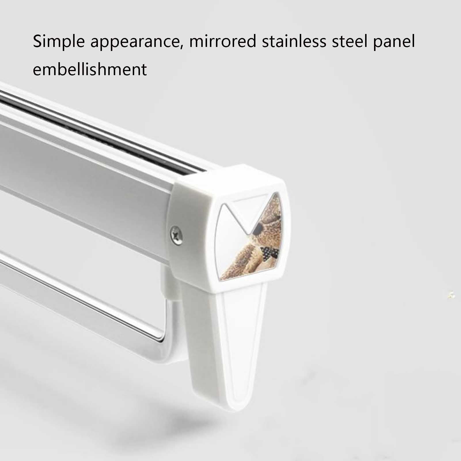 Extendable Clothes Rail,Closet Organizer Rack for Pants and Coat, Sliding Wardrobe Closet Rod, Adjustable Sliding Wardrobe Clothes Hanger, 25-55cm