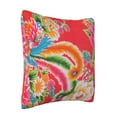thumbnail image 2 of LNWH Decorative Pillow Covers, Phoenix Flower Print Square Sofa Decorative Knit Pillow Case, 22"x22", 2 of 8