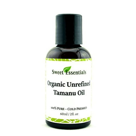 100% Pure Unrefined Organic Tamanu (Foraha) Oil -2oz- Imported from Tahiti - Cold Pressed - Scar Reduction - Acne Prevention & Healing - Age Spot Reduction - Moisturizing - Treat & Prevent Eczema
