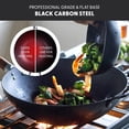 thumbnail image 2 of GreenPan Kyoto 14" Carbon Steel Wok, Pre-Seasoned Nonstick, Black, 2 of 9