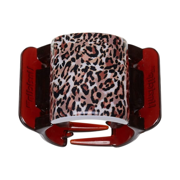 Linziclip Midi Animal Print Brown Leopard