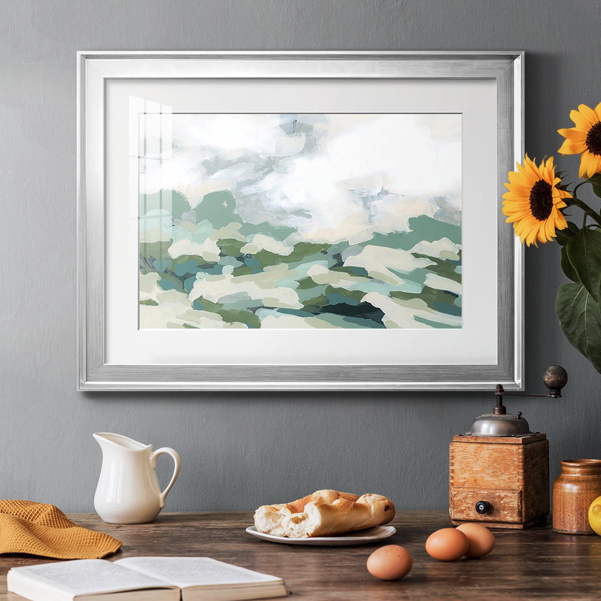 Verdant Hillside II Premium Framed Print - Ready to Hang
