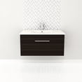 thumbnail image 3 of Cutler Kitchen & Bath FV DW36 20 x 36 x 18.11 in. Single Drawer Wall Hung Vanity with Top, Driftwood, 3 of 7