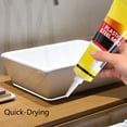 thumbnail image 3 of Plastic Steel Mud Waterproof Sealant, Multifunctional Waterproof White Caulk with Scraper, Quick-Drying, Anti-Crack, for Kitchen,Bathroom, Sink Window,Tile,Wall & Baseboard, 3 of 7