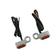 thumbnail image 1 of facefd 2Pc LED Turn Signal Indicator Light for Harley Touring Softail Silver Orange, 1 of 7