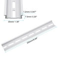 thumbnail image 2 of Unique Bargains 3pcs Aluminum DIN Rails, 10 Inches Long, 35mm Wide, 7.5mm High, Terminal Block Mounting Din Rail, 2 of 5