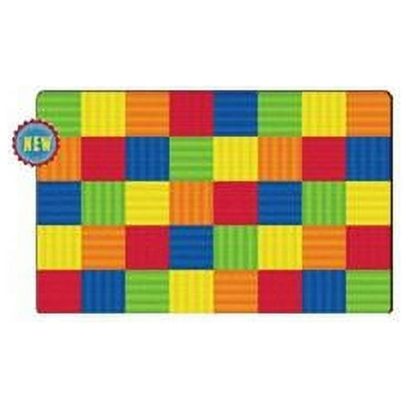 Flagship Carpets FE411-32A Rectangle Hash Tag Multi Carpet, 6 ft. x 8 ft. 4 in. - 24 Seats