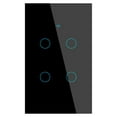thumbnail image 2 of 1/2/3/4 gang TUYA WiFi Smart Touch Switch Home Wall Button for Alexa and Google Home Assistant Wall mounted glass panel touch light switch, 2 of 7