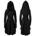 thumbnail image 1 of Déguisements Femmes à Lacets Pull Vintage Haut Bas Bandage Longue Robe Cape, 1 of 6