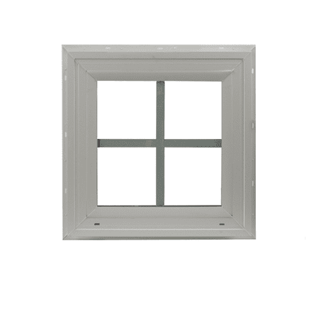 Double Pane Window, 12" x 12" White Vinyl, Argon Gas Filled, Low-E Windows