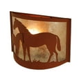 thumbnail image 2 of Meyda Lighting 12'W Mare & Foal Wall Sconce, Rust/Silver Mica - 67713, 2 of 3