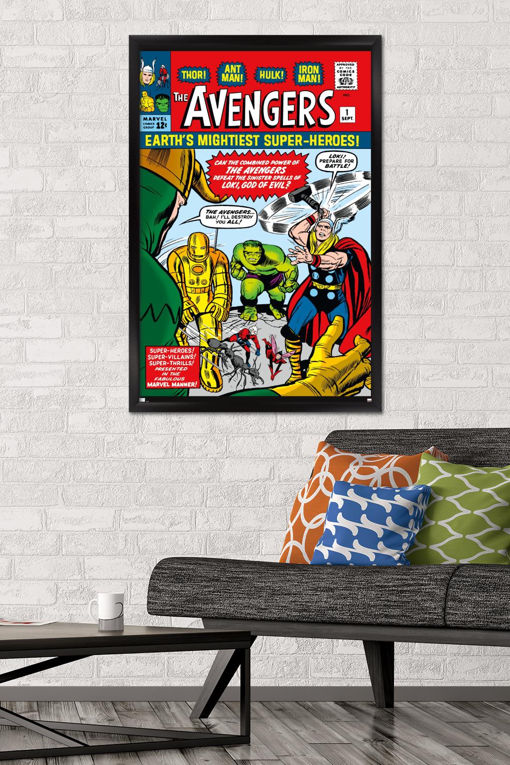 Marvel Comics - Avengers #1 Wall Poster, 22.375" x 34" Framed
