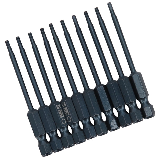 Electric screwdriver bit magnetic screwdriver bit s2 alloy steel screwdriver hand tool hardware 10Pcs Screwdriver Bit Electric Hex Socket S2 Alloy Steel 63mm D 65mm L Hand Tool ANGGREK Otros