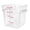 Clear, variant on Excellante 8 quart polycarbonate square food storage containers - clear, NSF certified, comes in each