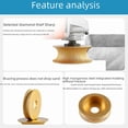 thumbnail image 3 of Diamond Brazed Half-Round Grinding Wheel for Angle Grinder - 50mm Thickness, Versatile for Marble, Quartz, Ceramic Tiles - High-Speed, Durable, Compact Design for Smooth Edge Finishing in Stone, 3 of 6