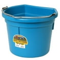 thumbnail image 1 of Little Giant Heavy Duty 22 Quart Flat Back Plastic Bucket with Metal Handle, 1 of 10
