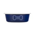 thumbnail image 2 of Cuenco para perros Le Creuset esmaltado sobre acero, tamaño grande, 1,4 L, azul oscuro, 2 of 6