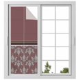 thumbnail image 2 of Boho Red Brown Flower Window Privacy Film, Abstract Bohemia Pesley Floral Static Cling UV Sun Blocking Tint Film Heat Control Windows Films for Bedroom Bathroom, Window Stickers 23.6"x59", 2 of 8