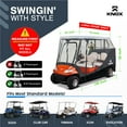 thumbnail image 2 of NEH Enceinte de Voiturette de Golf pour 4 Personnes, Toit de 79 Pouces, Housse de Voiturette de Golf Transparente Portable 600D avec Rangement, Accessoires de Voiturette de Golf, Compatible avec EZGO TXT/RXV, Yamaha, Club Car DS Precedent, 2 of 7