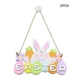 thumbnail image 4 of Día de Pascua Colgante Letras de madera Signos Regalos Rabbit Pattern Chic Wall Mount Decoración para el hogar Scrapbooking Tags Festival Inevent HA028582-00, 4 of 7