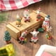 Visland Figurines de Noël Santa Elk Image Largement Appliquée Style Vintage Renne Xmas Tree Miniatures Résine Décor pour la Maison – image 3 sur 8