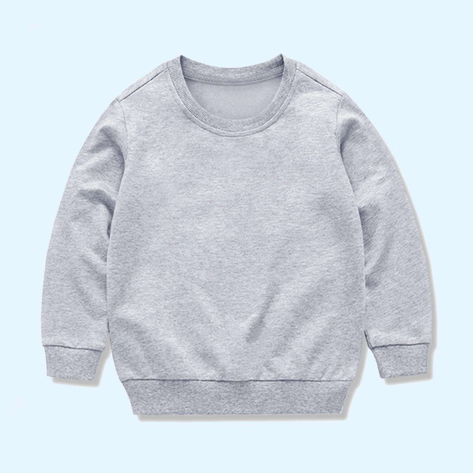 Pull Fille H&M Coton Gris - Col Rond - Manches Longues - Taille 12-13 Ans