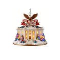 thumbnail image 6 of America 250 Ornament, Wreath-Adorned White House & Eagle Printed Acrylic Ornament Patriotic Decor for Holiday Collectible, Patriots and Home Decoration, 6 of 6