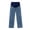 Dark Blue, variant on YUANxueke Maternity Jeans for Women Straight Wide Leg Pregnancy Denim Pants Over The Belly Stretchy Jeans,Black,L