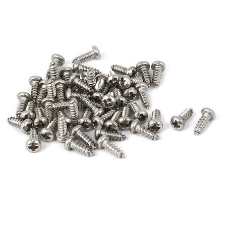 

Unique Bargains M2.2x6.5mm Stainless Steel Round Pan Head Self Tapping Screws 50pcs