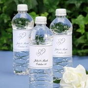 Victoria Lynn Printable Bottle Labels: Swirl Hearts, 24 Pieces